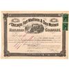 Image 1 : Chicago, Fort Madison & Des Moines Railroad Co Stock Certificate, 1899  (111114)