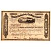 Image 1 : Demoine Navigation & Rail Road Company Stock Certificate, 1855  (111045)
