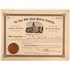 Image 1 : East Side Street Railway Co Stock Certificate, Kansas, 1888- Unknown  (111264)