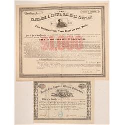 Kansas and Illinois RR stock/bond  (110029)