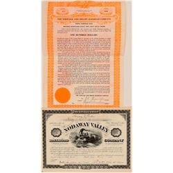 Ohio and Missouri RR stock  (112264)