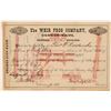 Image 1 : Weir Frog Company, Cincinnati Stock Certificate, 1886  (111344)