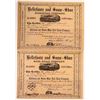 Image 1 : Bellefonte and Snow=Shoe Rail Road Company Stocks, (2), 1859 and 1878  (111034)