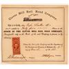 Image 1 : Clover Hill Rail Road Co Stock Certificate, Virginia, 1868  (111213)