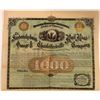 Image 1 : Fredericksburg, Orange & Charlottesville Rail Road Co Bond, 1872  (111071)