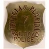Image 1 : Georgia & Florida Railroad Police badge  (112757)