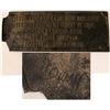 Image 1 : Pittsburgh and Lake Erie Railroad Brass Plate  (110898)
