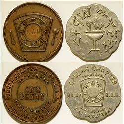 Two Masonic Pennies  (112391)