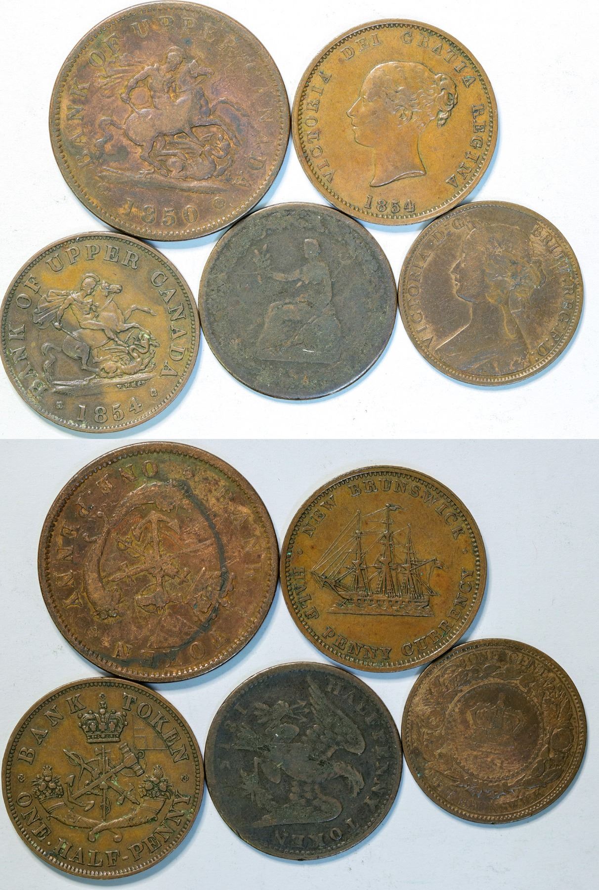 Canadian Copper Coins (114311) - Holabird Western Americana Collections