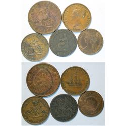 Canadian Copper Coins  (114311)