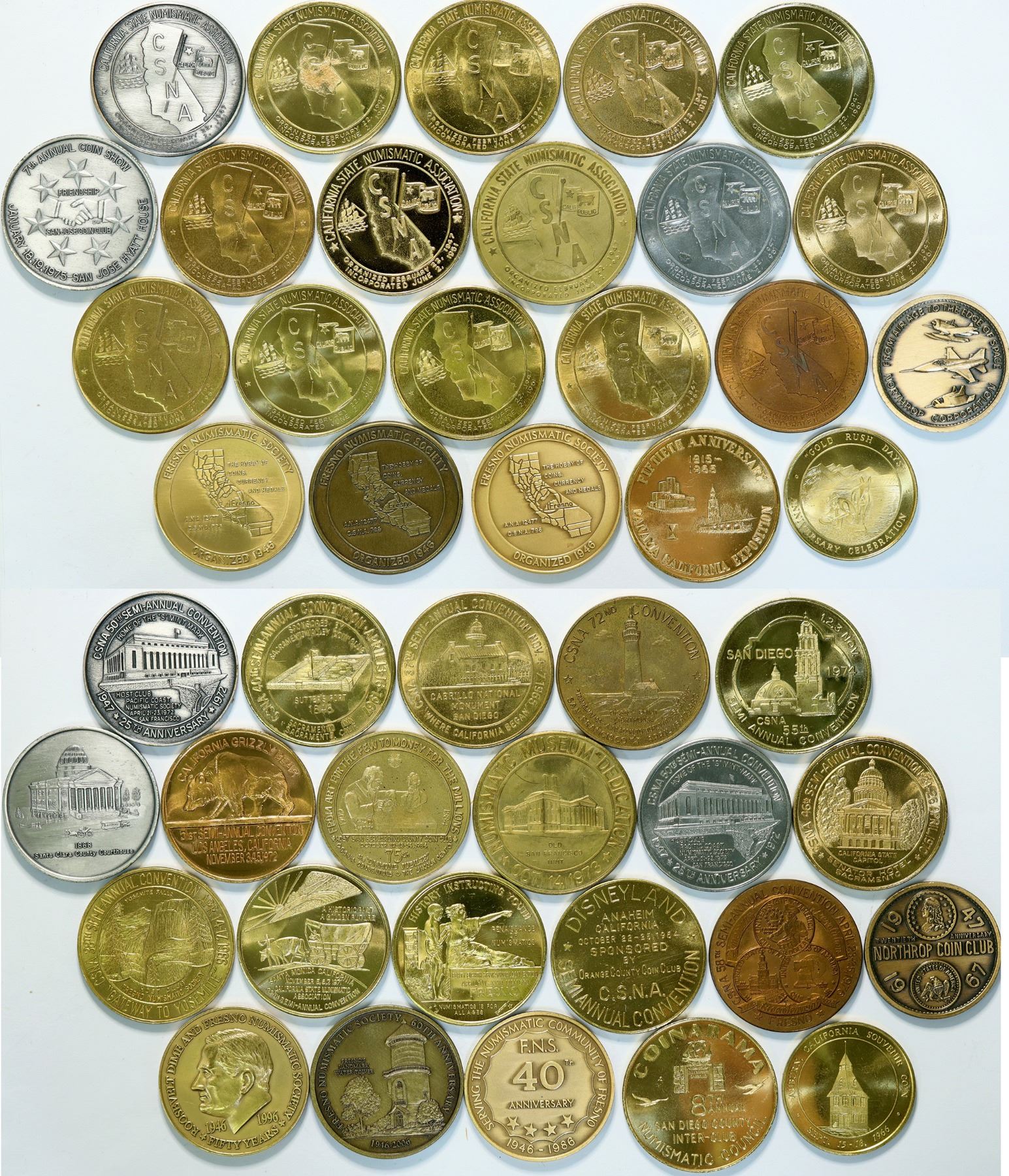 California Numismatic Society Medal Collection (112787) - Holabird ...