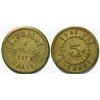 Image 1 : E. Crique, College City, Cal. Token  (111428)