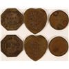 Image 1 : Taft, Cal. Token Group (3) Includes Billiard Parlor & Cigar Stand  (112855)