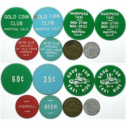 8 Tokens from Mariposa, California  (111431)