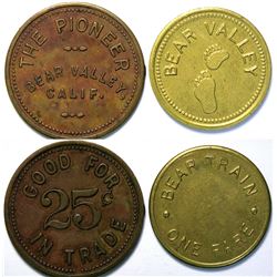 Two Tokens from Bear Valley, Cal.   (112958)