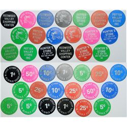 Mendocino County Tokens.  (112996)
