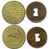 Image 1 : 2 Tokens from King City, California Includes Oscar Branstetter's Only 1 Known  (111417)