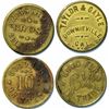 Image 1 : Two Sierra County Tokens: Downieville and Alleghany  (107830)
