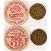 Image 1 : A Token and a Wooden Nickel from Yreka, Cal  (112886)