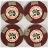 Image 1 : Felix's Bank Club $5 Poker Chips  (112809)