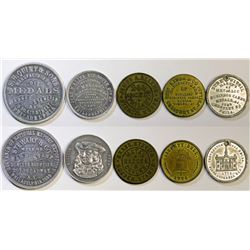 Pennsylvania Store Cards (5)  (114131)