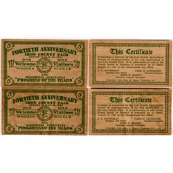 Iron County Wood Scrip.  (112460)