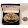 Image 1 : Western Montana Silversmiths Belt Buckle & Howard's Inc. Clothier's Fob (2 Items)  (108298)