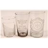Image 1 : Vintage Etched Beer Glasses (3)  (112634)