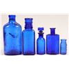 Image 1 : Cobalt Blue Antique Bottle Group  (114272)