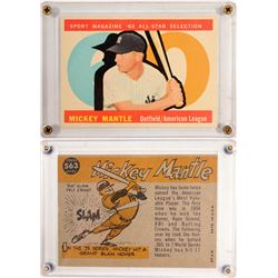 TOPPS '60 All Star Mickey Mantle Card  (104082)