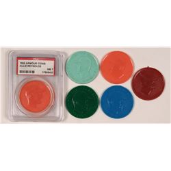 Armour Hot Dog Plastic Baseball Coins  (112516)