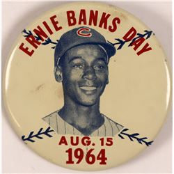 Ernie Banks Day Baseball Photo Pin  (112427)