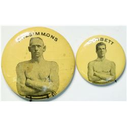 Corbett/Fitzsimmons Boxing Pins  (112529)