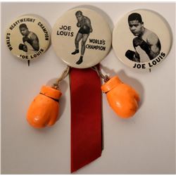 Joe Louis Boxing Photo Pins  (112543)