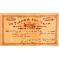 Pennsylvania Town Company Stock  (112034)