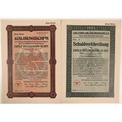 Two German Bonds from 1925  (112237)