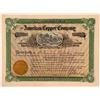 Image 1 : American Copper Company Stock Certificate  (107791)