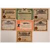 Image 1 : Seven Different Colorado Mining Stock Certificates   (107849)