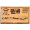 Image 1 : Eldorado Wood & Flume Company Unissued Stock Certificate  (107865)