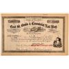 Image 1 : East St. Louis & Carondelet Rail Way Co Stock Certificate  (111265)