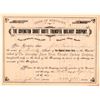 Image 1 : Covington Short Route Transfer Railway Co Stock, 1889  (111147)