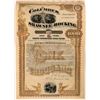 Image 1 : Columbus, Shawnee & Hocking Railway Co Bond, 1890  (111209)