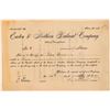 Image 1 : Easton & Northern Railroad Co Stock Certificate, PA.- 1891  (111267)