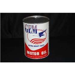QUART OIL CAN GEM EXTRA HEAVY DUTY EAGLE LOGO