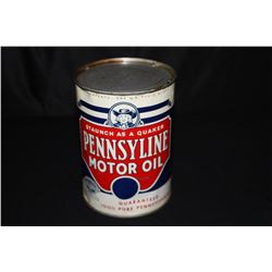QUART OIL CAN PENNSYLINE MOTOR OIL QUAKER LOGO
