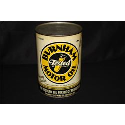 QUART OIL CAN BURNHAM TESTED CALUMET CO CHICAGO