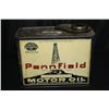 Image 1 : 1/2 GAL OIL CAN PENNFIELD QUAKER PETROLEUM CO