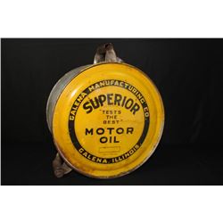 5 GAL ROCKER OIL CAN ILLINOIS SUPERIOR GALENA