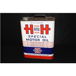 2 GAL OIL CAN CHAMPLIN H AND H ENID OKLAHOMA