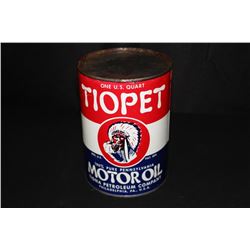 QUART OIL CAN TIOPET TIONA PENN PHILADELPHIA PA